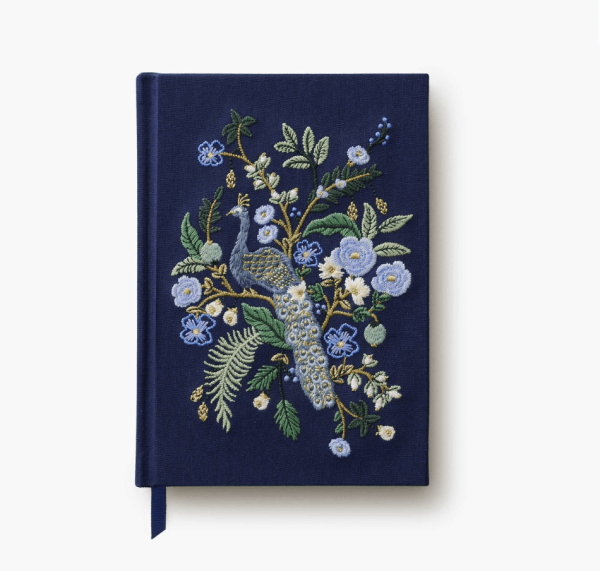 Peacock Embroidered Journal